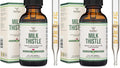 Milk Thistle Drops – Organic Liver Detox (1 oz, 30 Servings) Vegan • Non-GMO • Gluten Free | Double Wood (Pack of 2)