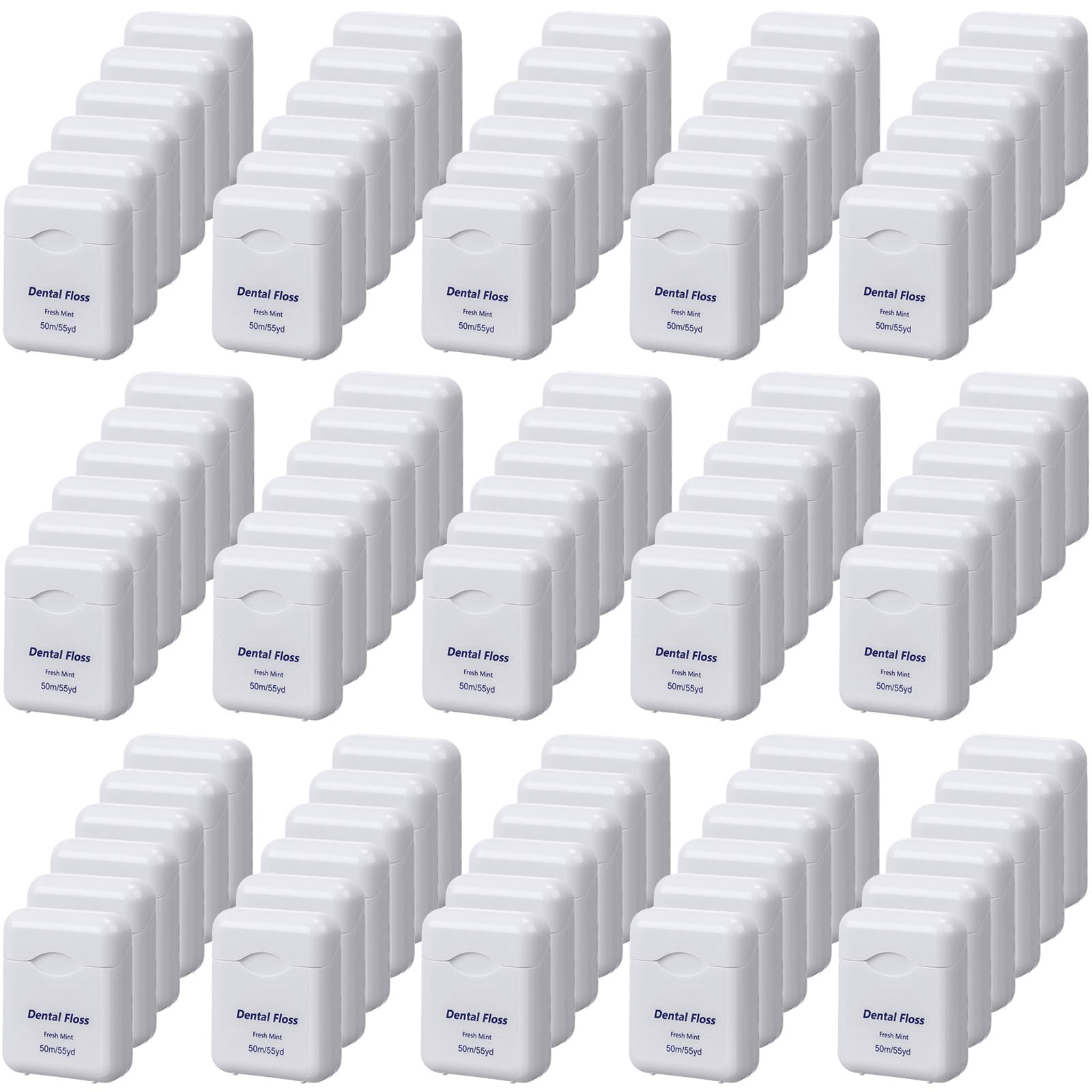 Mimorou 96 Pack Mint Dental Floss – 50m Each, Travel Oral Care for Teeth & Gum Protection