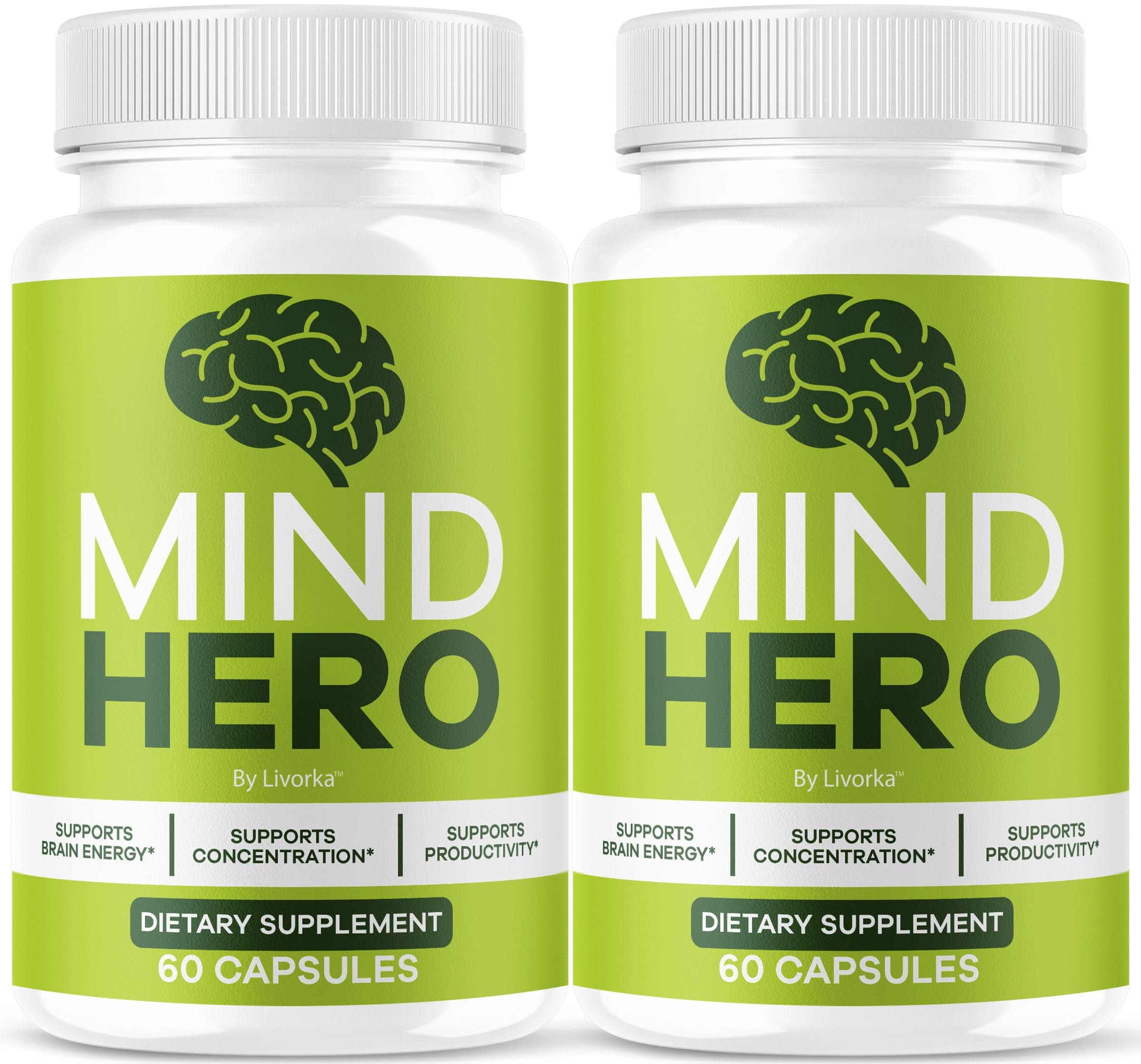 Mind Hero Capsules – 2-Pack Brain Health & Memory Support