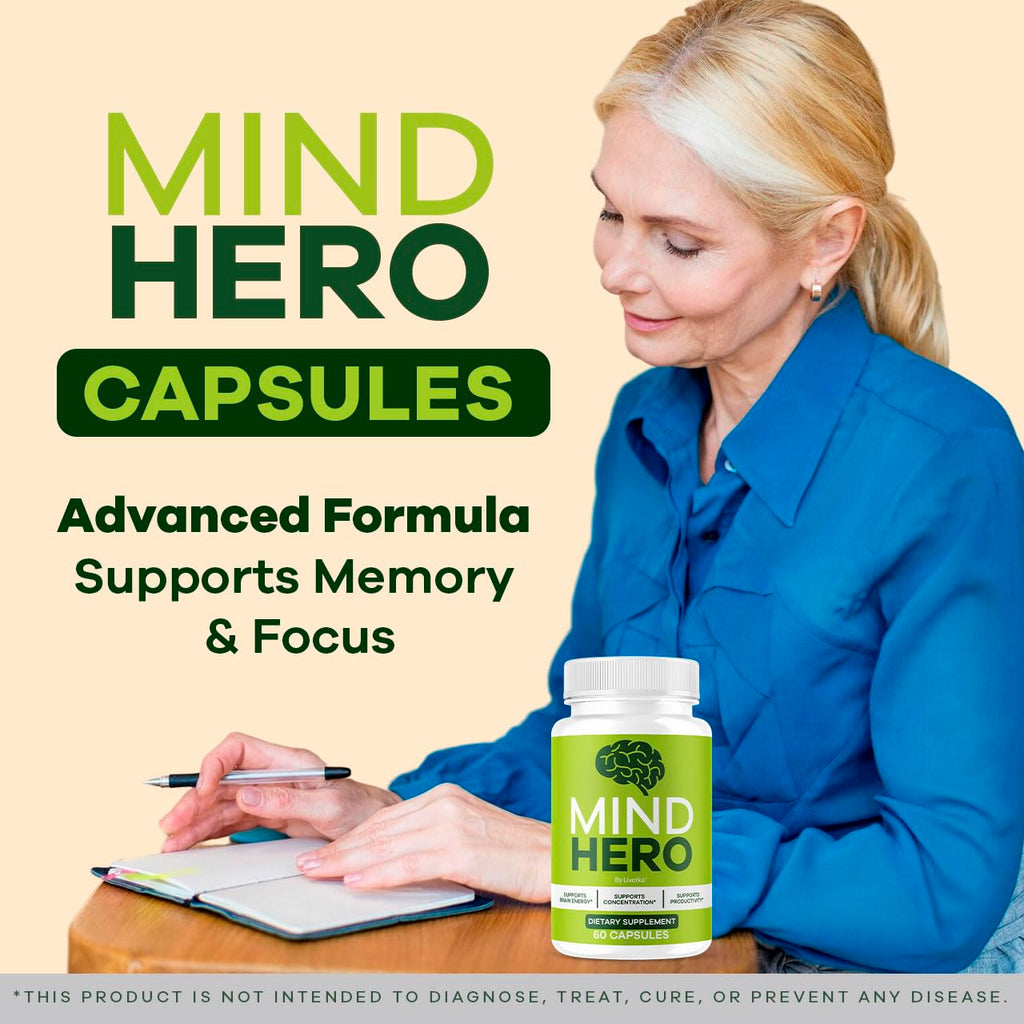 Mind Hero Capsules – 2-Pack Brain Health & Memory Support