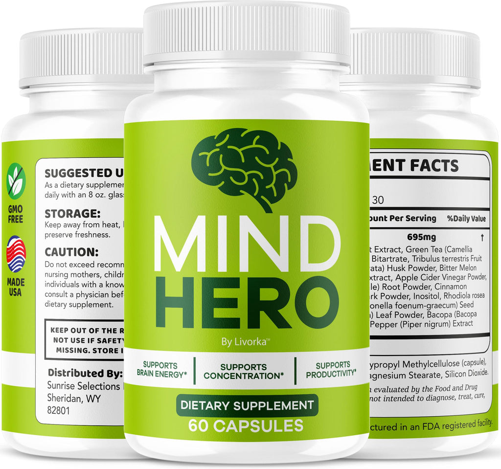 Mind Hero Capsules – 2-Pack Brain Health & Memory Support