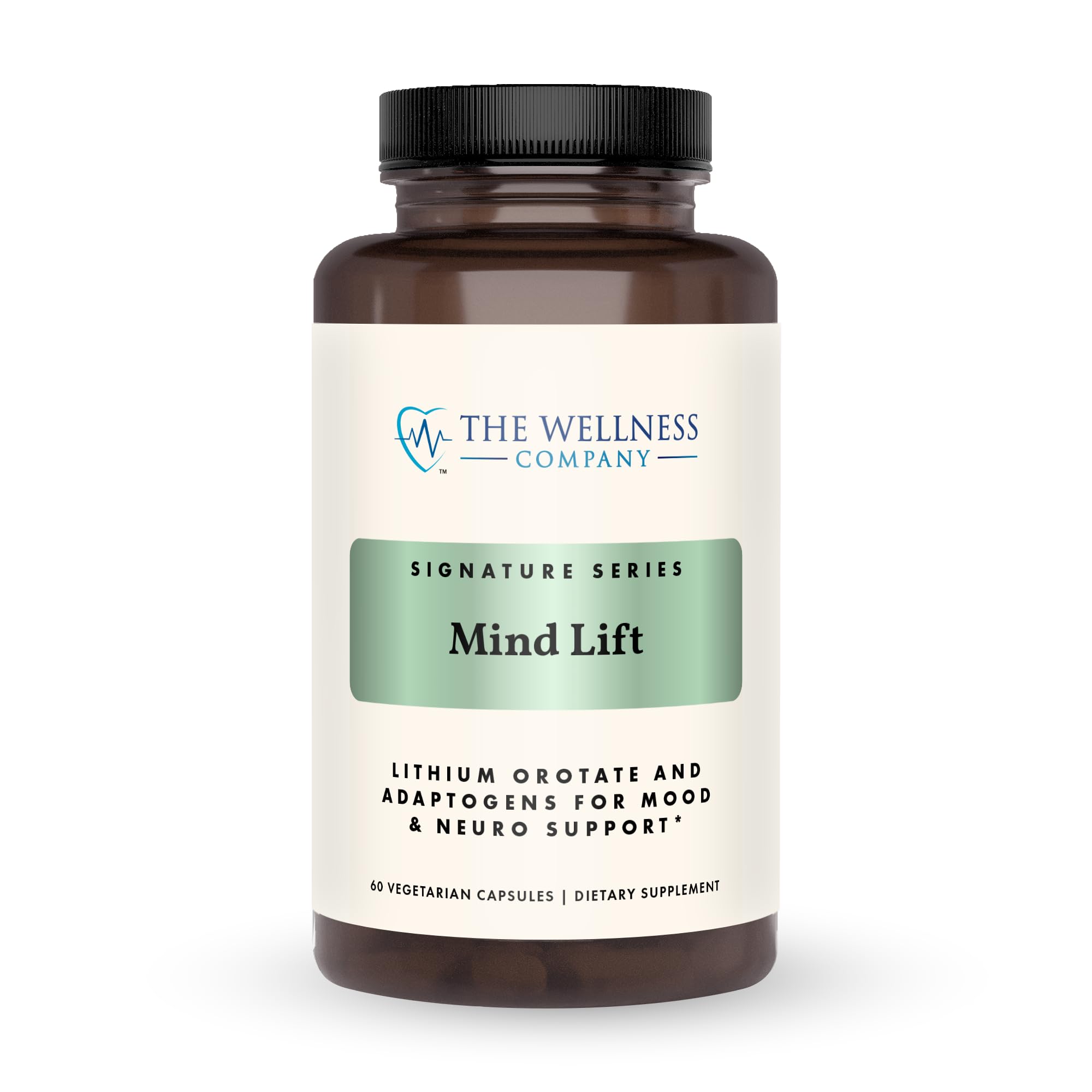 Mind Lift - Mood Boost, Mental Focus, Cognitive Defense - Lithium, GABA, DHA L-Phenylalanine | 60ct (1 Month Supply)
