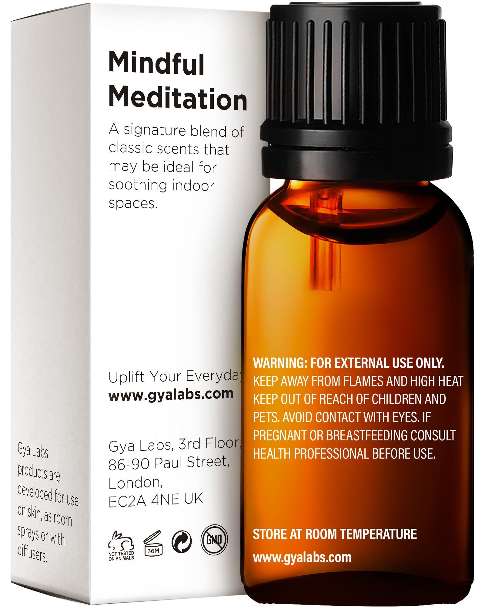 Gya Labs Mindful Meditation Essential Oil Blend - 100% Pure & Undiluted (0.34 Fl Oz)