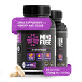 (2 Pack) Nootropic Memory Booster for Adults | Lion's Mane, Ashwagandha, Omega-3 & L-Theanine | Gluten-Free 120 Capsules