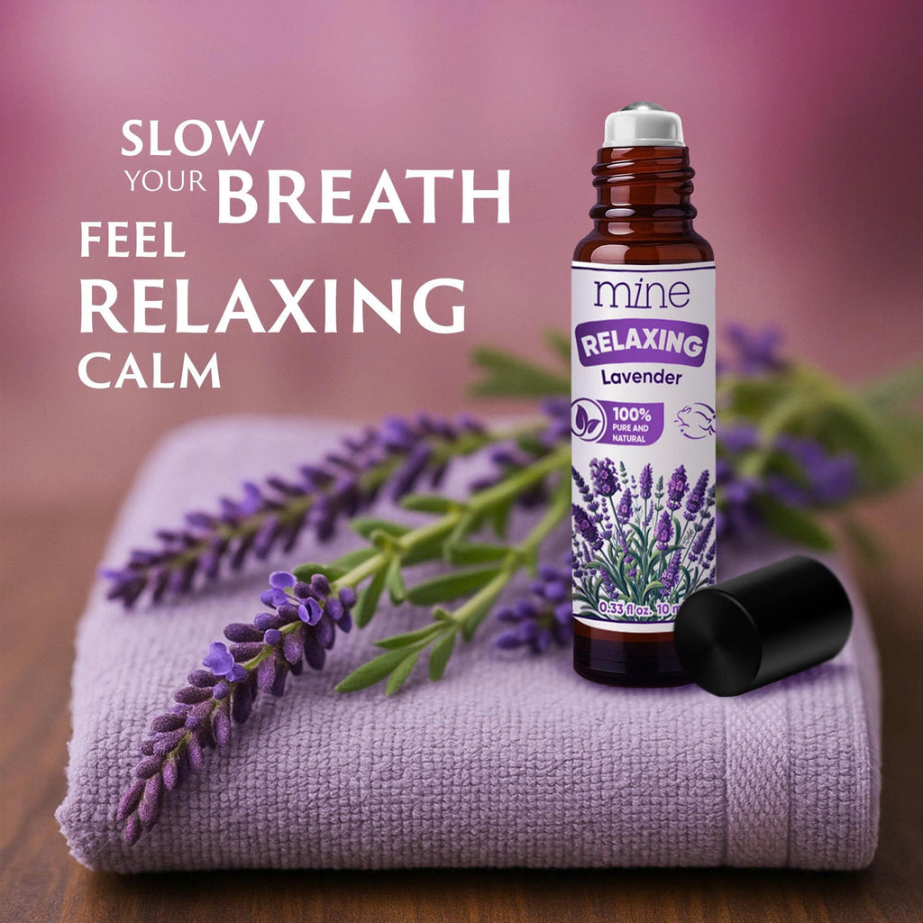 Mine Lavender Essential Oil Roll On - 100% Pure Lavender Oil for Skin