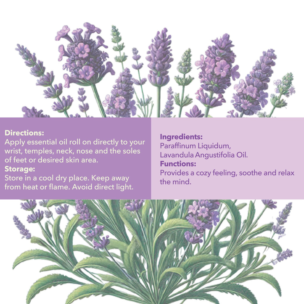 Mine Lavender Essential Oil Roll On - 100% Pure Lavender Oil for Skin