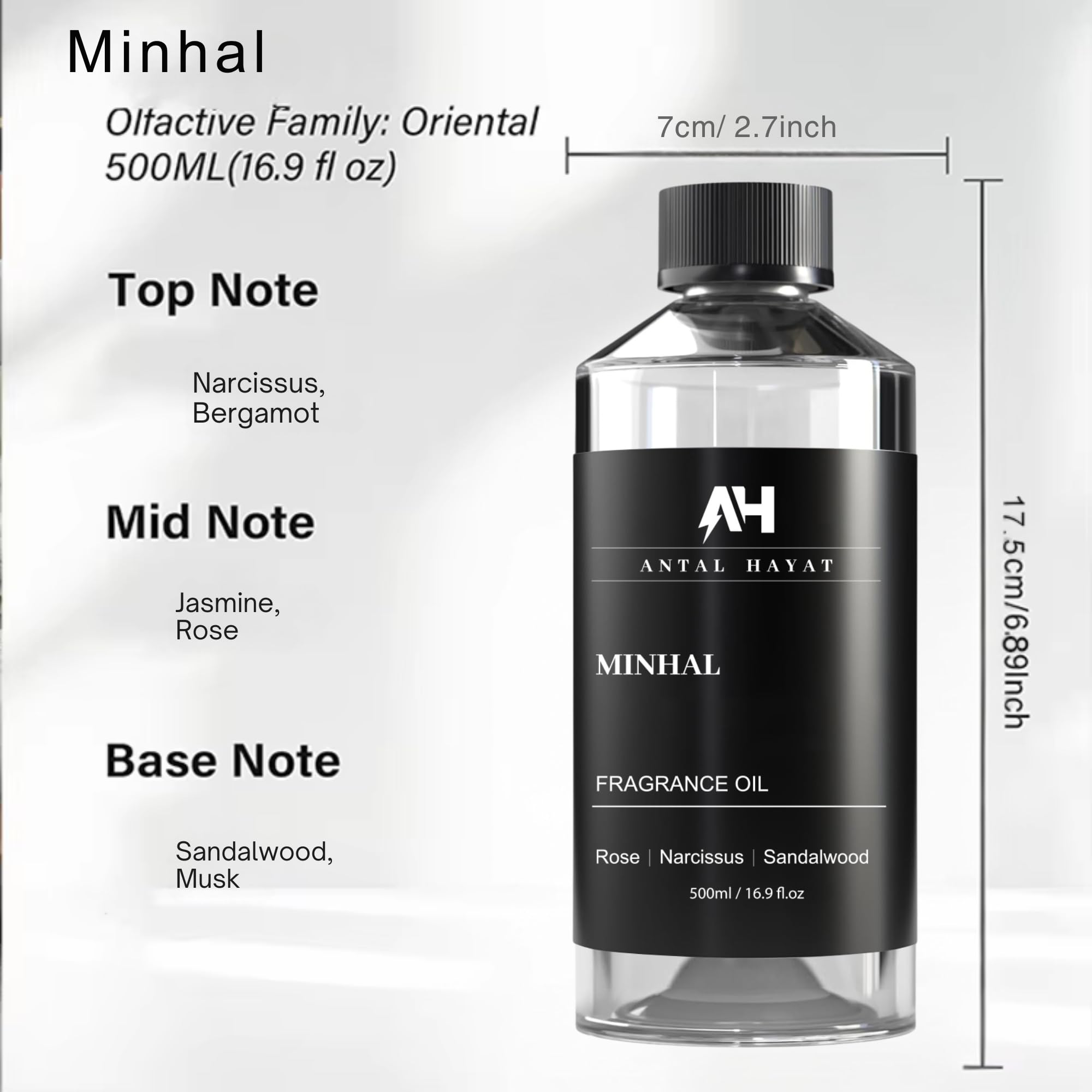 Minhal 500mL Hotel Scents Diffuser Oil – Iris de Nuit Inspired Luxury Refill