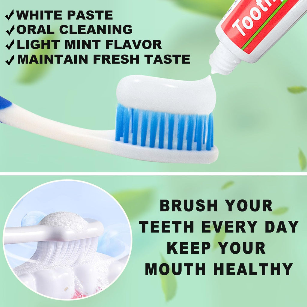 HAIFOTRVA 30 Tubes Bulk Travel Size Toothpaste – 0.176 oz Mint Mini Tubes for Hotels, Guests & Charities