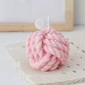 Mini Yarn Aromatherapy Candles - Natural Soy Wax Scented Candle (Pink)