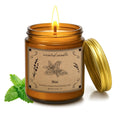 Home Scented Candles 16oz Large Jar – Mint Soy Wax Candle | 100 Hour Burn Time, Aromatherapy & Gift