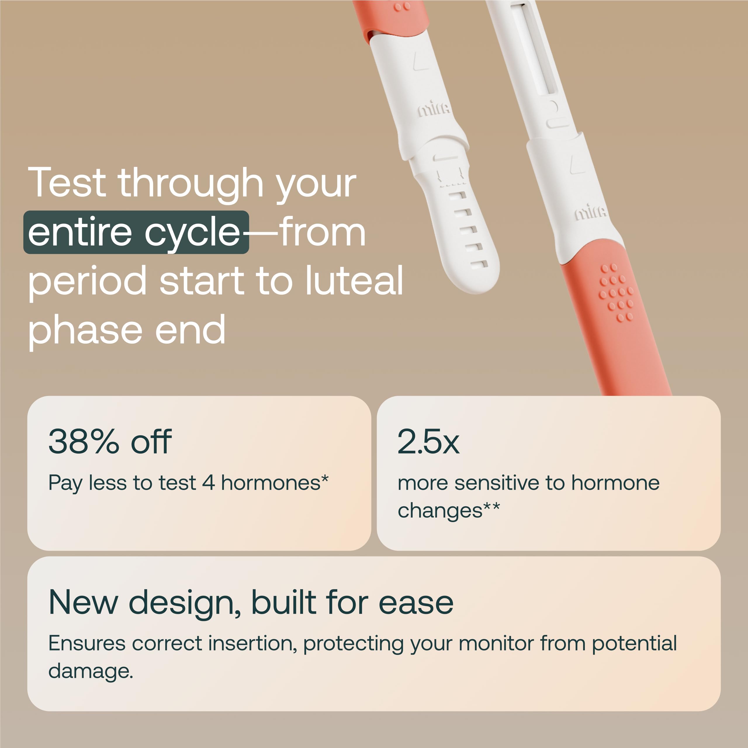 Mira Ultra4 Wands – Track 4 Hormones at Home | Fertility Monitor Kit + App