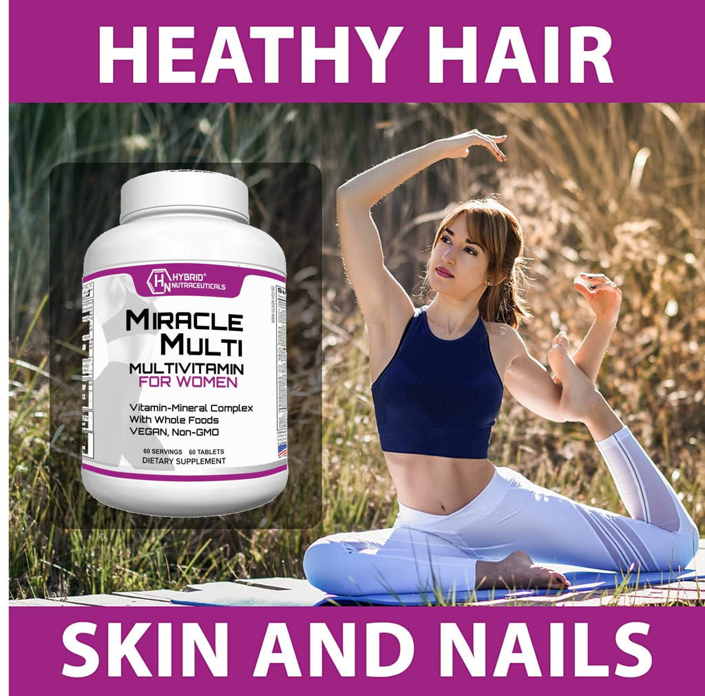 MiracleMulti Women Multivitamin with Probiotics - Immune Support & Energy | 60 Servings | Non-GMO
