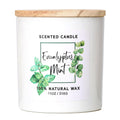 MIRASCENTS Eucalyptus & Mint Scented Candle – 11oz Natural Soy Wax