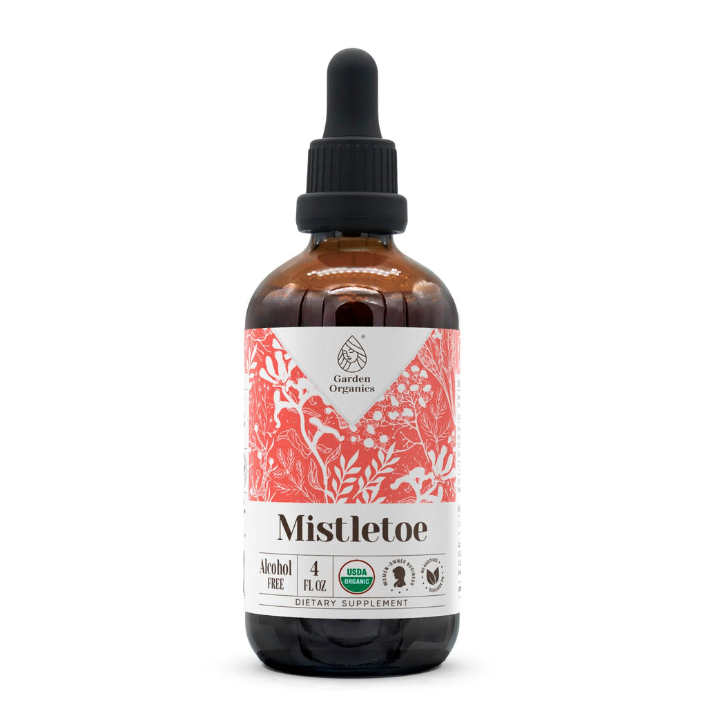 Mistletoe USDA Organic Alcohol-Free Extract – Organic Mistletoe Dried Herb (4 oz) Dietary Supplement