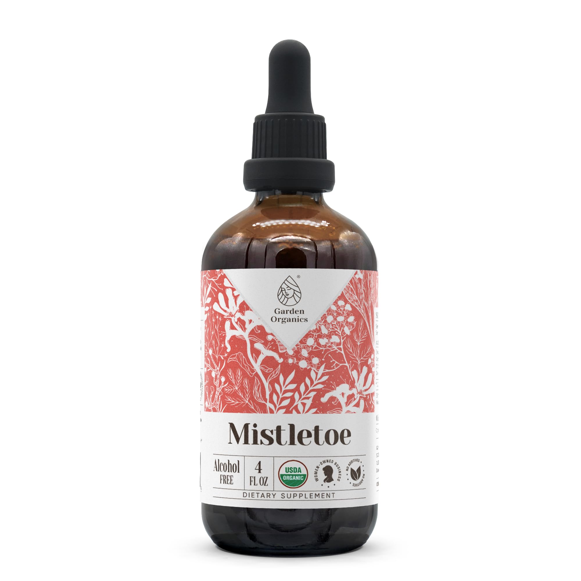 Mistletoe USDA Organic Alcohol-Free Extract – Organic Mistletoe Dried Herb (4 oz) Dietary Supplement
