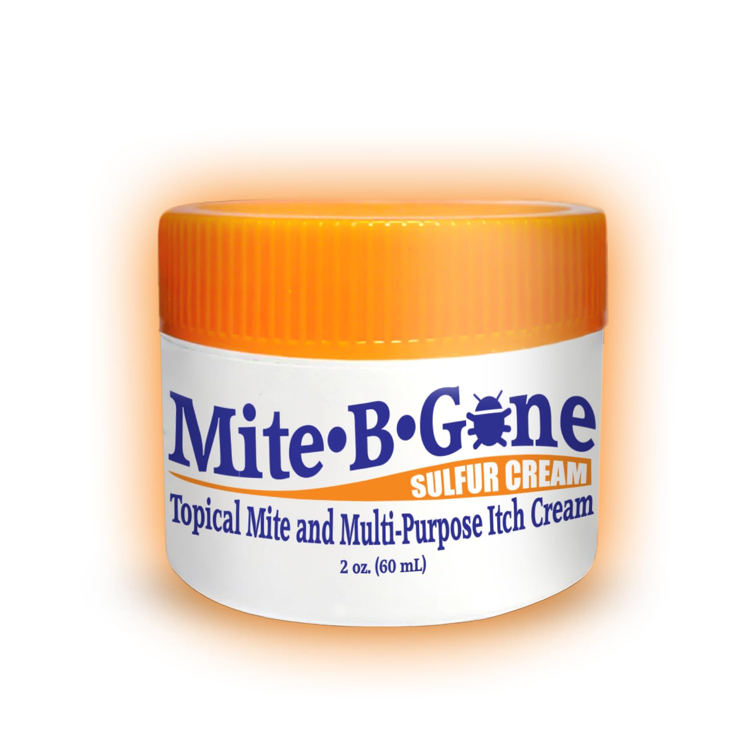 Mite-B-Gone Mite Cream & Bite Relief | Natural Sulfur for Itch & Irritation | Safe for Kids & Adults | 2oz
