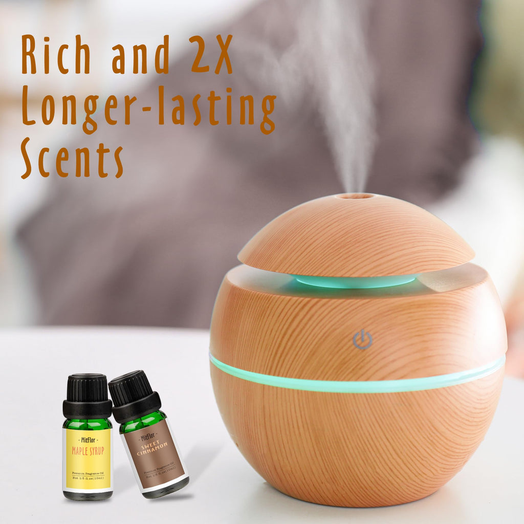 Autumn Essential Oils Set - MitFlor Fall Fragrance Oils for Candle & Soap Making, 10ml x6