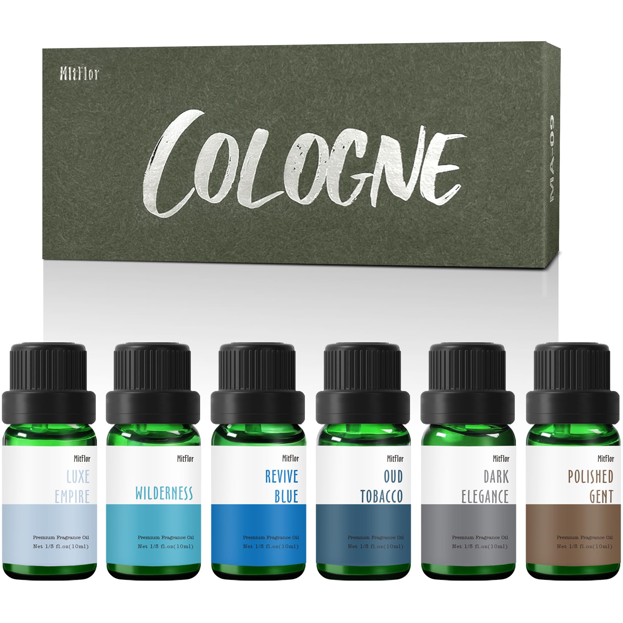 MitFlor Cologne Essential Oils Set – 6x10ml Diffuser Fragrance Oils Gift