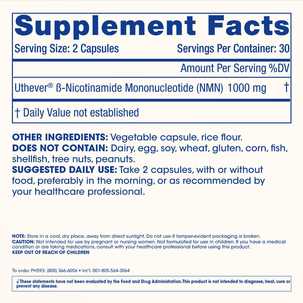 ProHealth NMN Pro 1000 | Clinically Studied Uthever NMN — NAD+ Precursor | USA Made