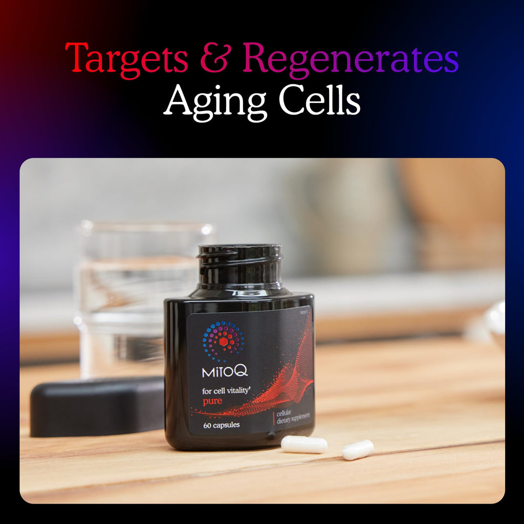 MitoQ Pure Advanced Mitochondria Supplement | Superior Bioavailability for Energy, Aging & Vitality