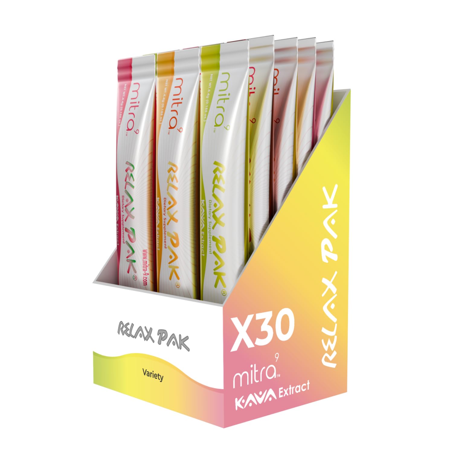 Mitra9 Kava Drink Mix Variety Pack – 30 Single-Serve Sticks | Non-Alcoholic Relaxation