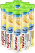 Mivolis Magnesium Effervescent Tablets - Dietary Supplements 8 Tubes x 20 pcs | Germany
