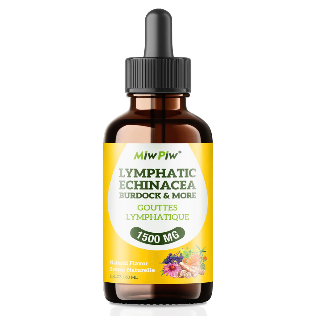 Miw Piw Lymphatic Drainage Drops Pack 1 – Lymph Detox, Circulation & Immune Support