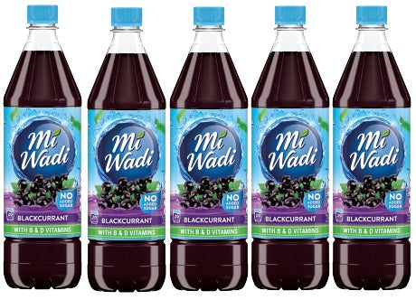 5  x Mi Wadi Blackcurrant NAS 1Ltr