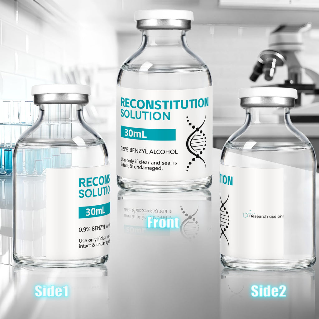 Mixrug Reconstitution Solution in Premium Glass Vials with Rubber Stoppers (1 Pack, 30 mL)