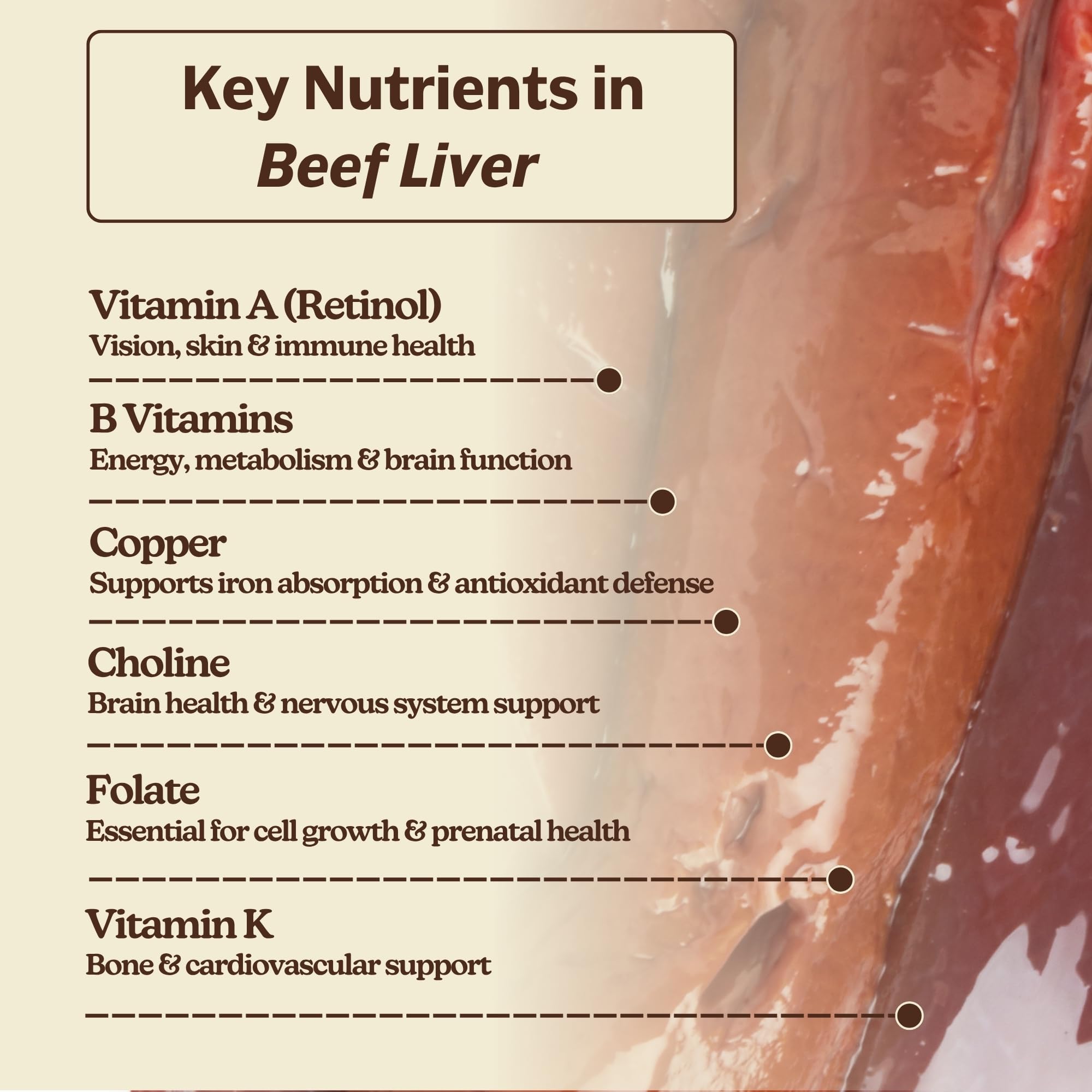 MK Supplements Grass Fed Beef Liver Supplement – Energy, Digestion & Immunity – Non-GMO, Freeze-Dried, 30 Servings