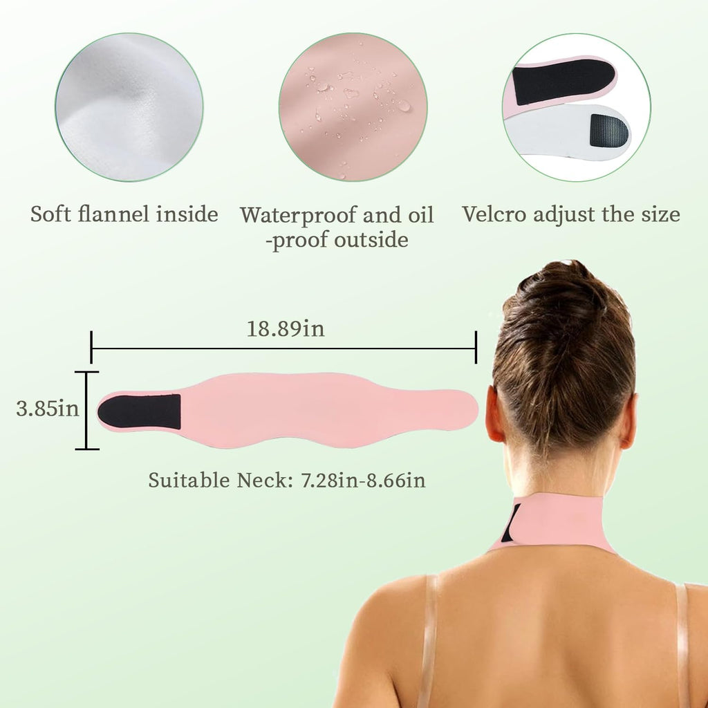 MMPANG Organic Castor Oil Pack Wraps - Reusable Waist & Neck Pads (Plus Size)