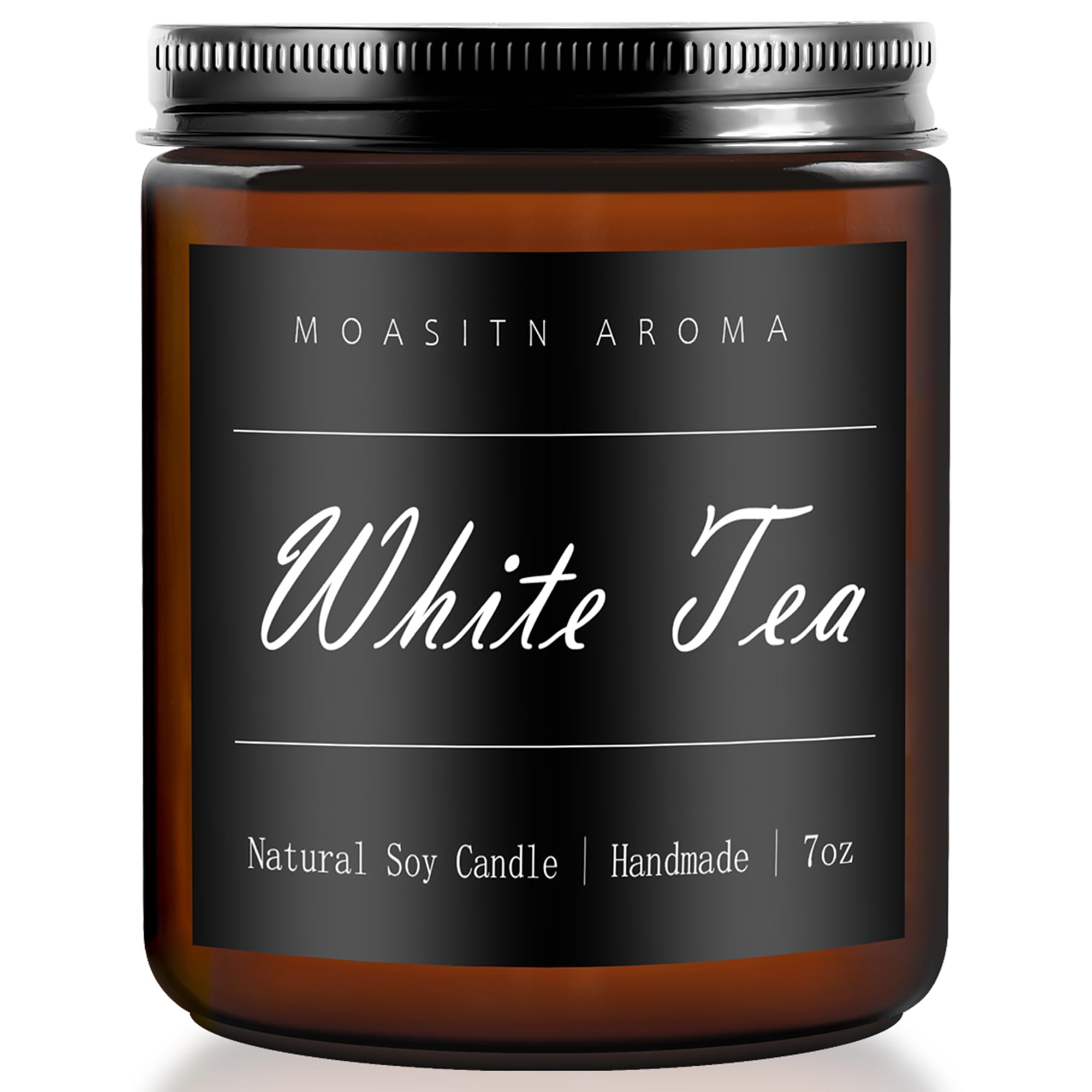 MOASITN White Tea Scented Candle – Natural Soy Aromatherapy, 7oz