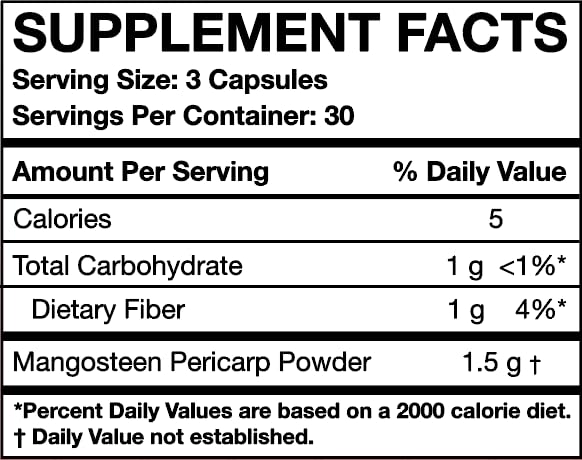 MOJObody Mangosteen Pericarp Capsules 2PK – Freeze-Dried, 90 Veggie Capsules, Xanthone Rich