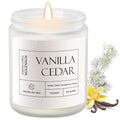 Molensun Vanilla Cedar Candle | 7 oz Soy Candle – Cozy Winter Gift