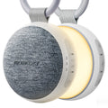 Momcozy Portable Sound Machine with Night Light – 20 Soothing Sounds, Stroller Clip, USB-C (Grey)