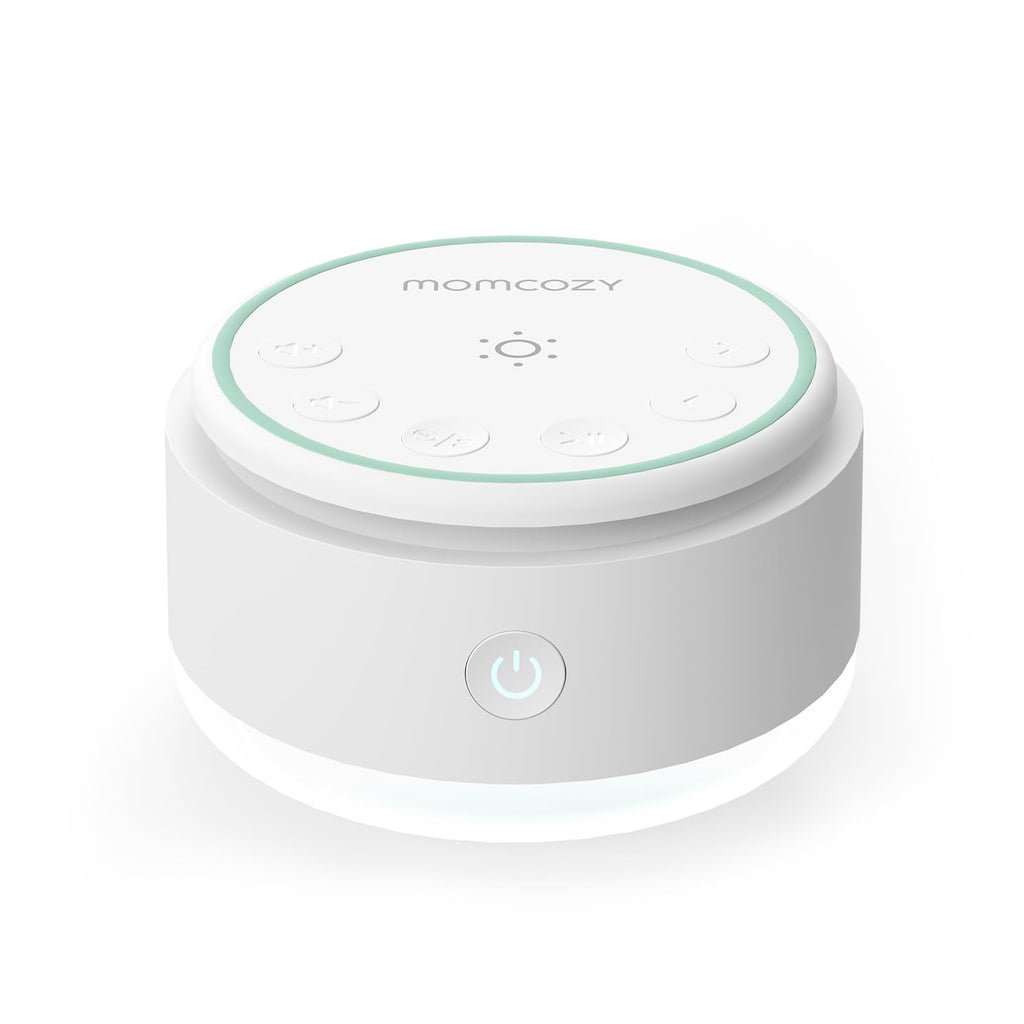 Momcozy Sound Machine for Baby | Portable White Noise with Night Light & 20 Sleep Sounds