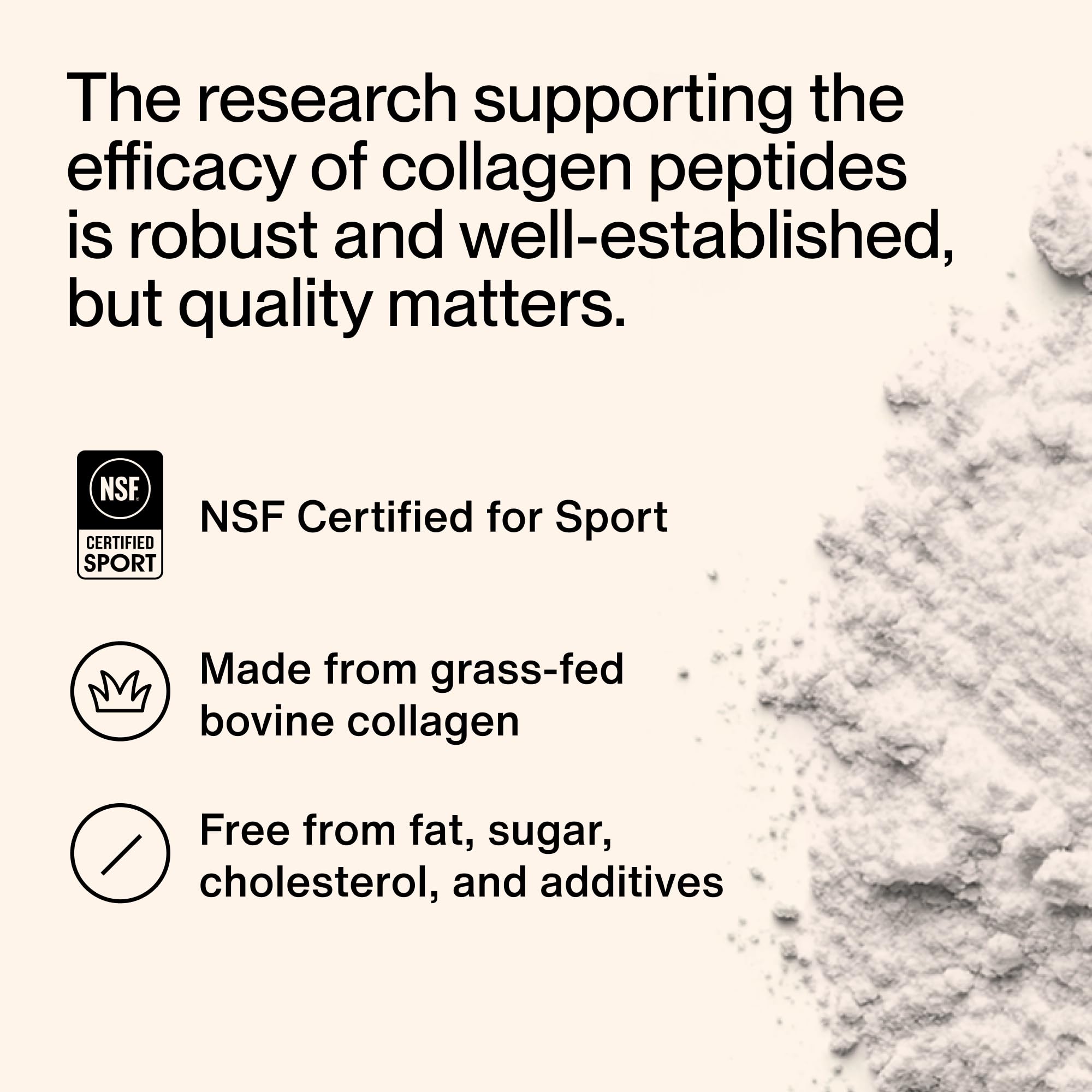 Momentous Grass-Fed Collagen Peptides Powder with Fortigel & Vitamin C – NSF Certified for Sport