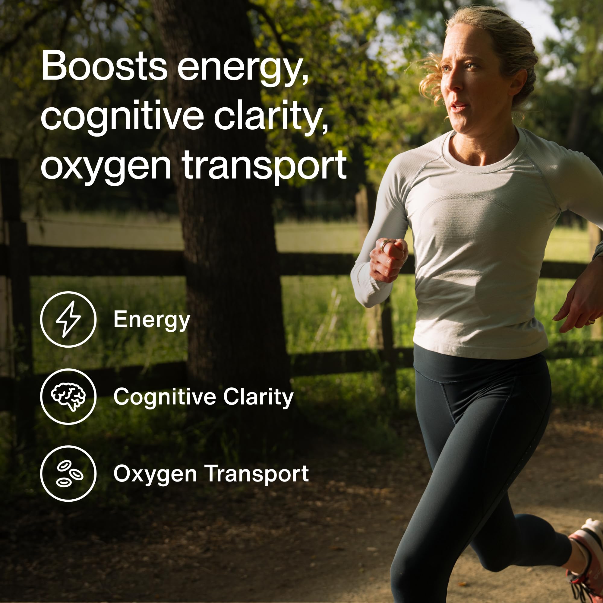 Momentous Iron+ with Vitamin C & B Complex | Ferrochel Iron Capsules | NSF Certified for Sport | Gluten-Free | 60 Servings