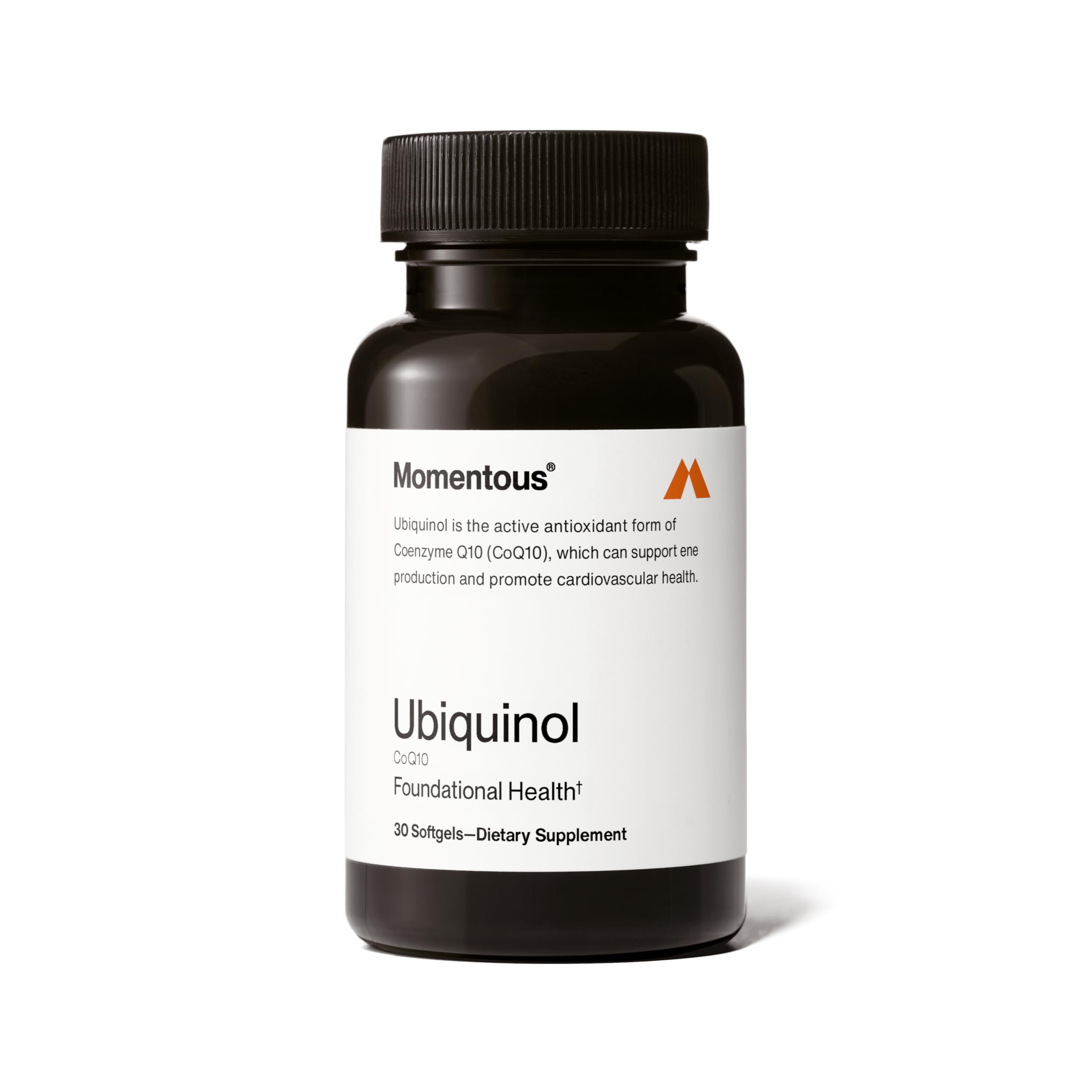 Momentous Ubiquinol | Plant-Based CoQ10 Softgels | NSF for Sport | 30 Servings