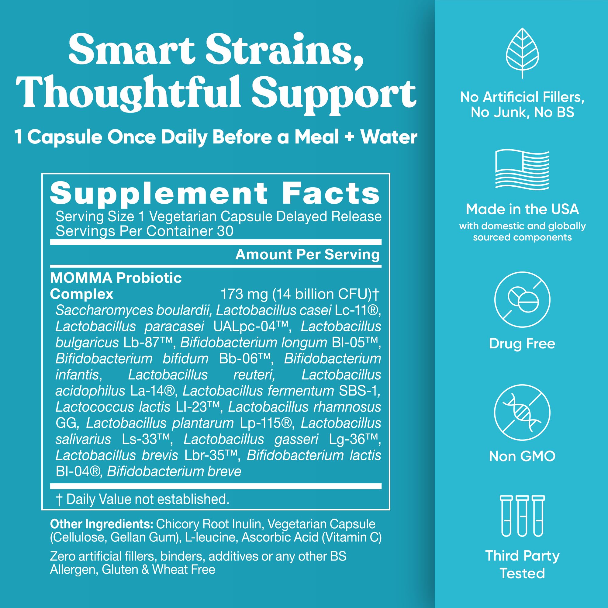 Momma Prenatal Probiotics – Gut Health for Mom & Baby | Pregnancy & Nursing