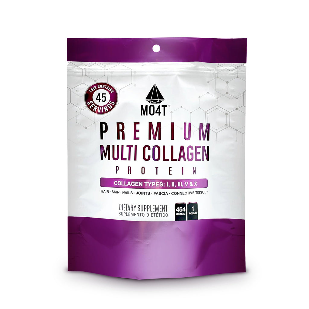 MO4T MOMOF4TRANSFORM Hydrolyzed Multi Collagen Powder | Sugar-Free, Grass-Fed | 1 lb | Hair, Skin & Nails