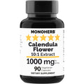 MONOHERB Calendula Flower Extract 1000 mg – 90 Vegetarian Capsules