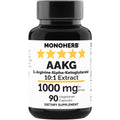 MONOHERB AAKG 1000 mg | L-Arginine Alpha-Ketoglutarate - 90 Veg Capsules