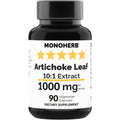 MONOHERB Artichoke Leaf Extract 1000 mg - 90 Vegetarian Capsules