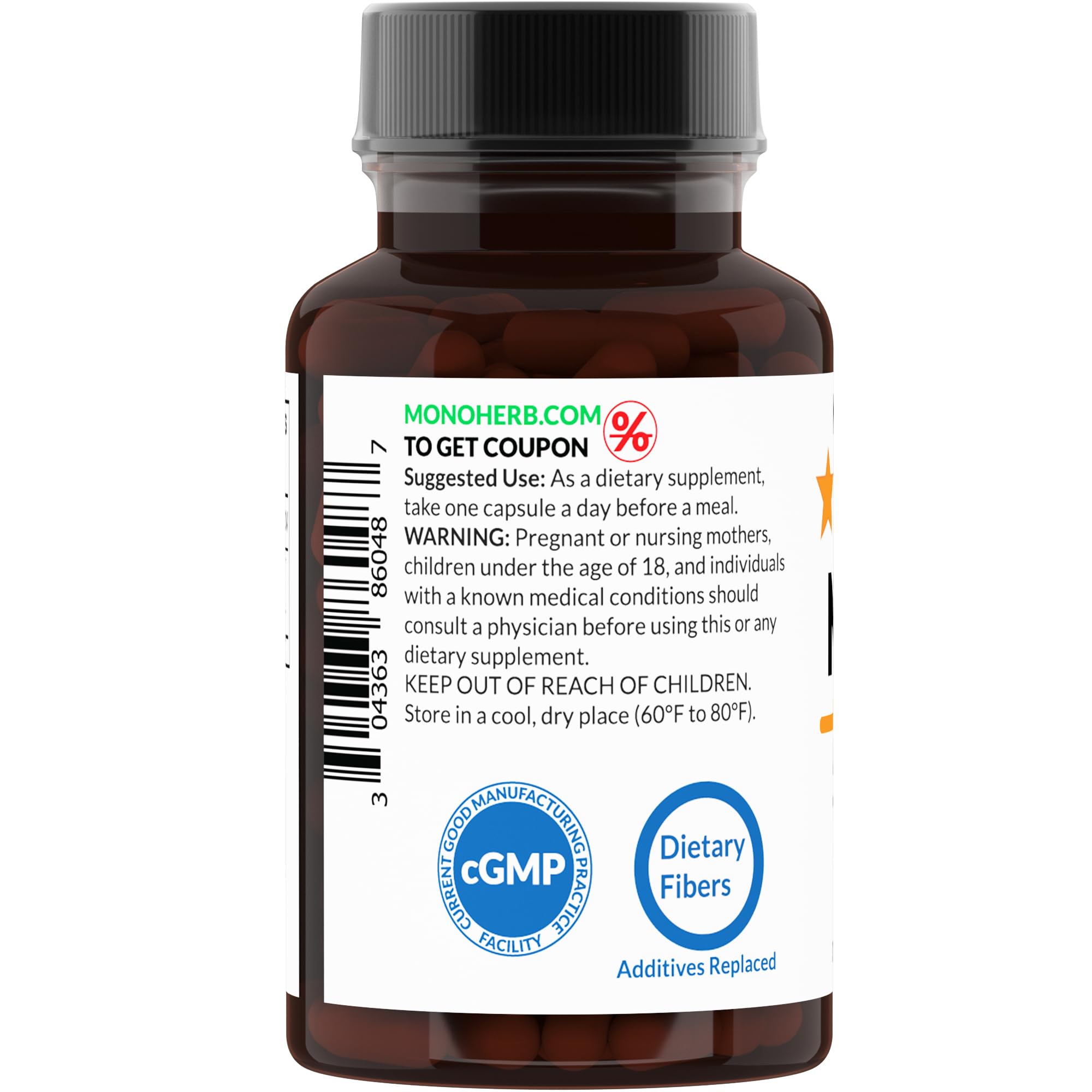 MONOHERB NADH 5 mg - 90 Vegetarian Capsules | Reduced NADH Supplement