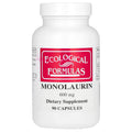 Ecological Formulas Monolaurin 600 mg Capsules, Creamy White, 90 Count (MONOL-600-90) | Immune Support