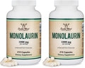 Double Wood Monolaurin Immune Support – 1,000mg per Serving, 210 Capsules (Vegan, Non-GMO, Gluten Free) – Pack of 2