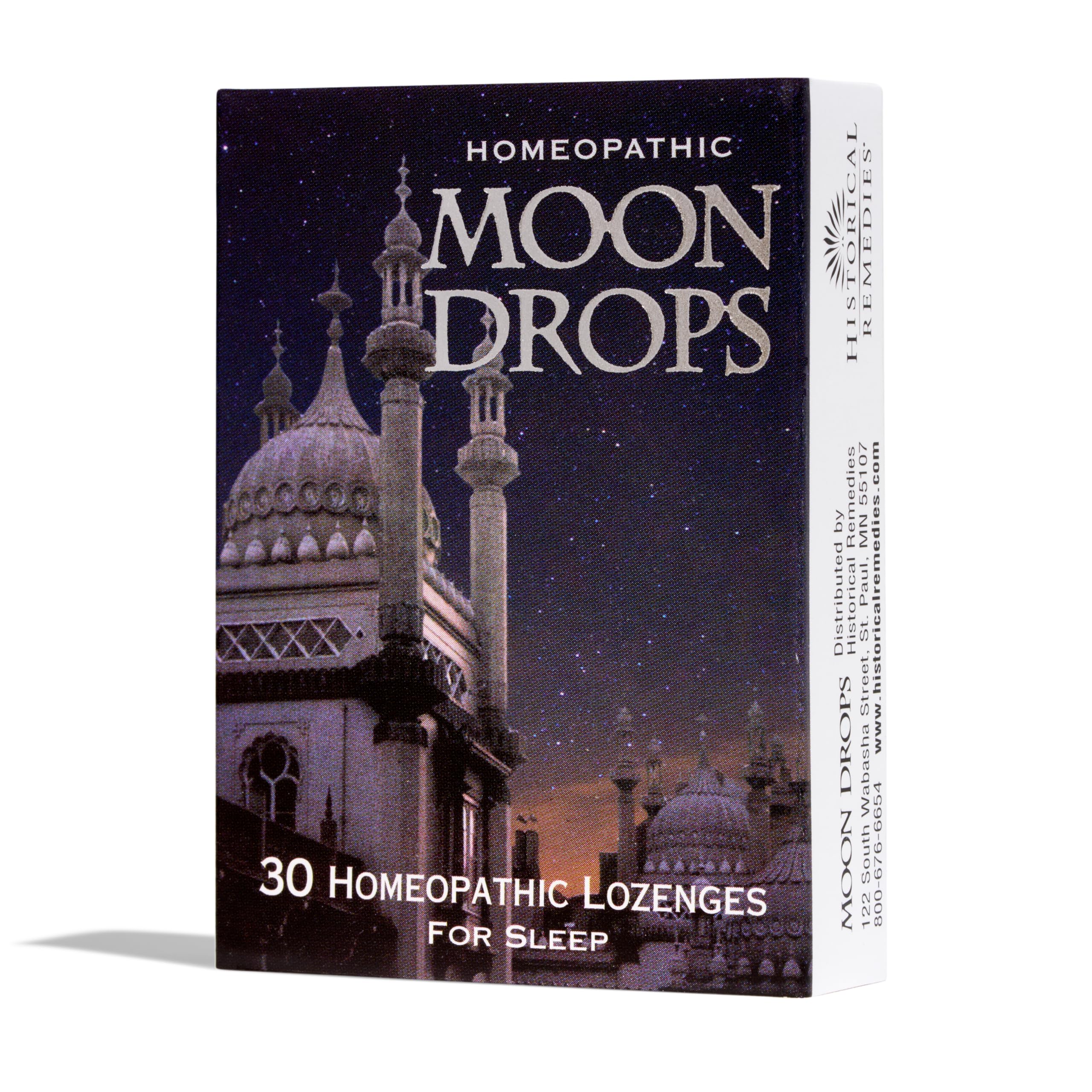 Moon Drops Sleep Aid Lozenges (1 Pack) – Homeopathic Vanilla, Vegan & Gluten-Free