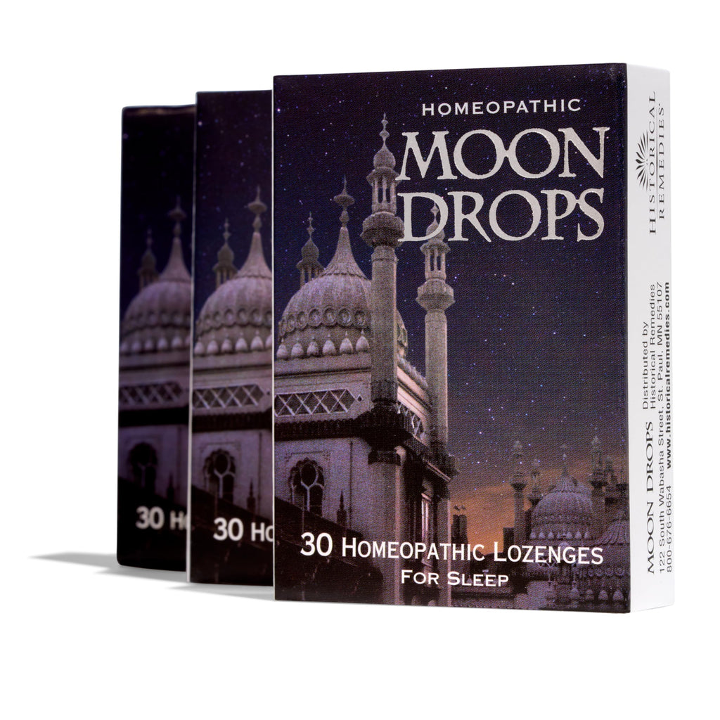 Moon Drops Sleep Aid Lozenges (3 Pack) – Homeopathic Vanilla, Coffea Cruda 12X, Vegan & Gluten-Free