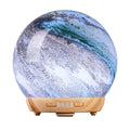 Moon Essential Oil Diffuser – Glass Cover, 250ml, 4 Timer Modes, 7 LED Colors